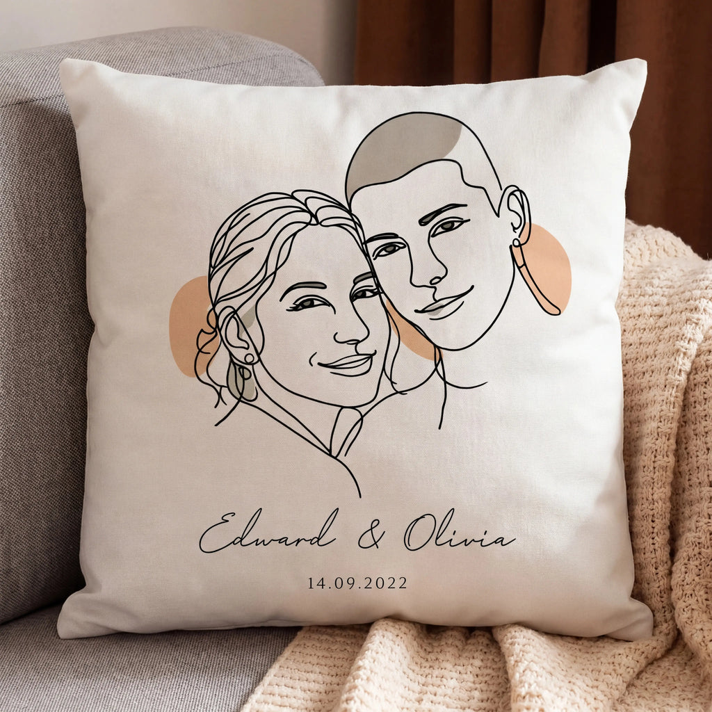 Personalisiertes Kissen für Paare