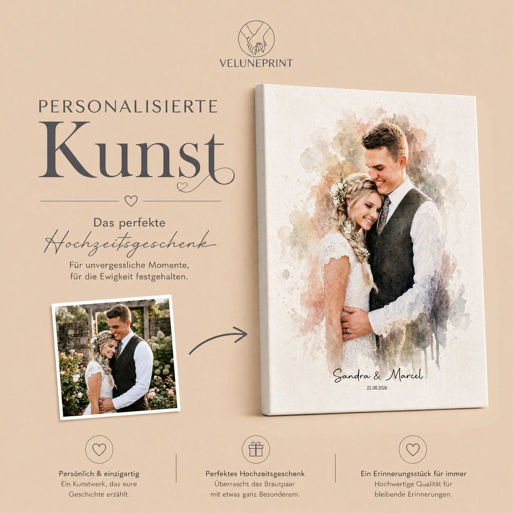 Personalisierte Porträt für Paare (Digital)