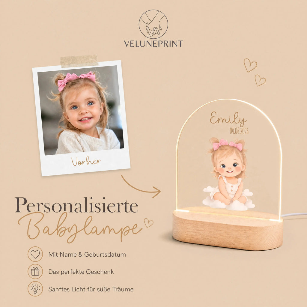 Personalisierte Kinderlampe