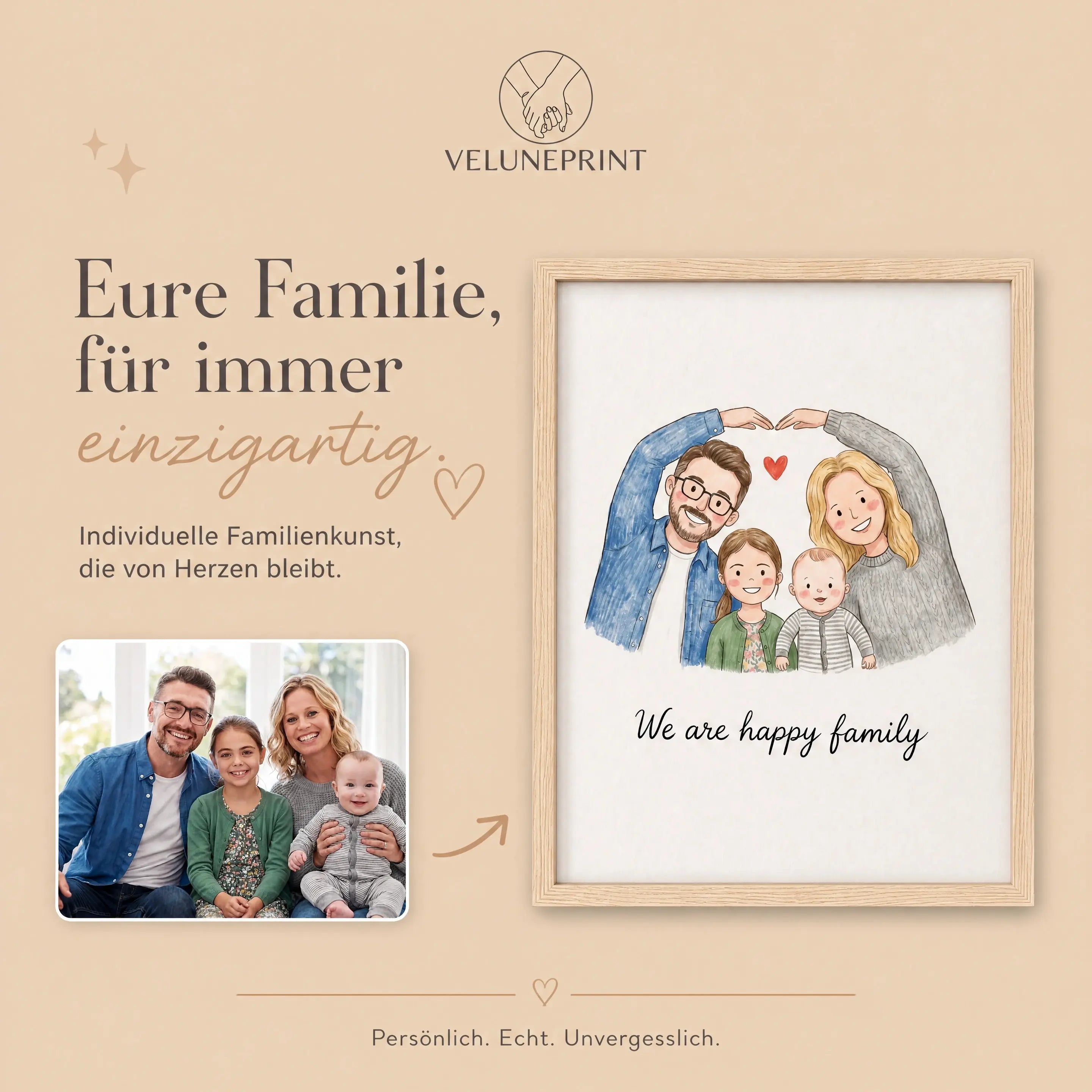 Personalisiertes Familienporträt