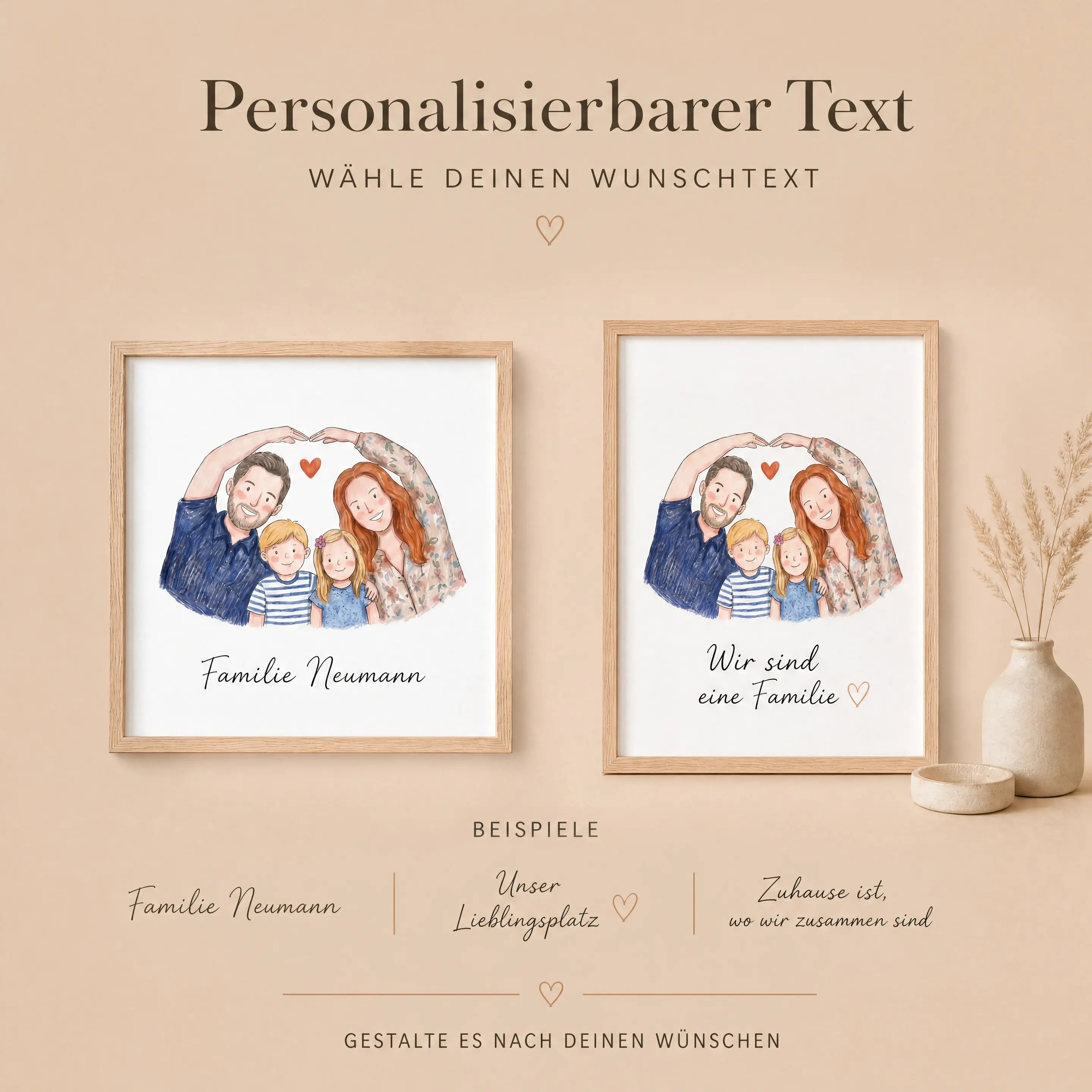Personalisiertes Familienporträt