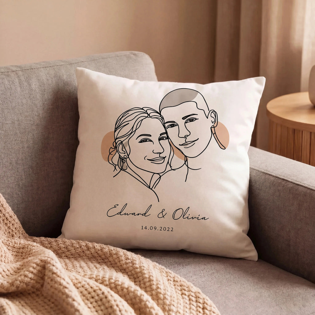 Personalisiertes Kissen für Paare