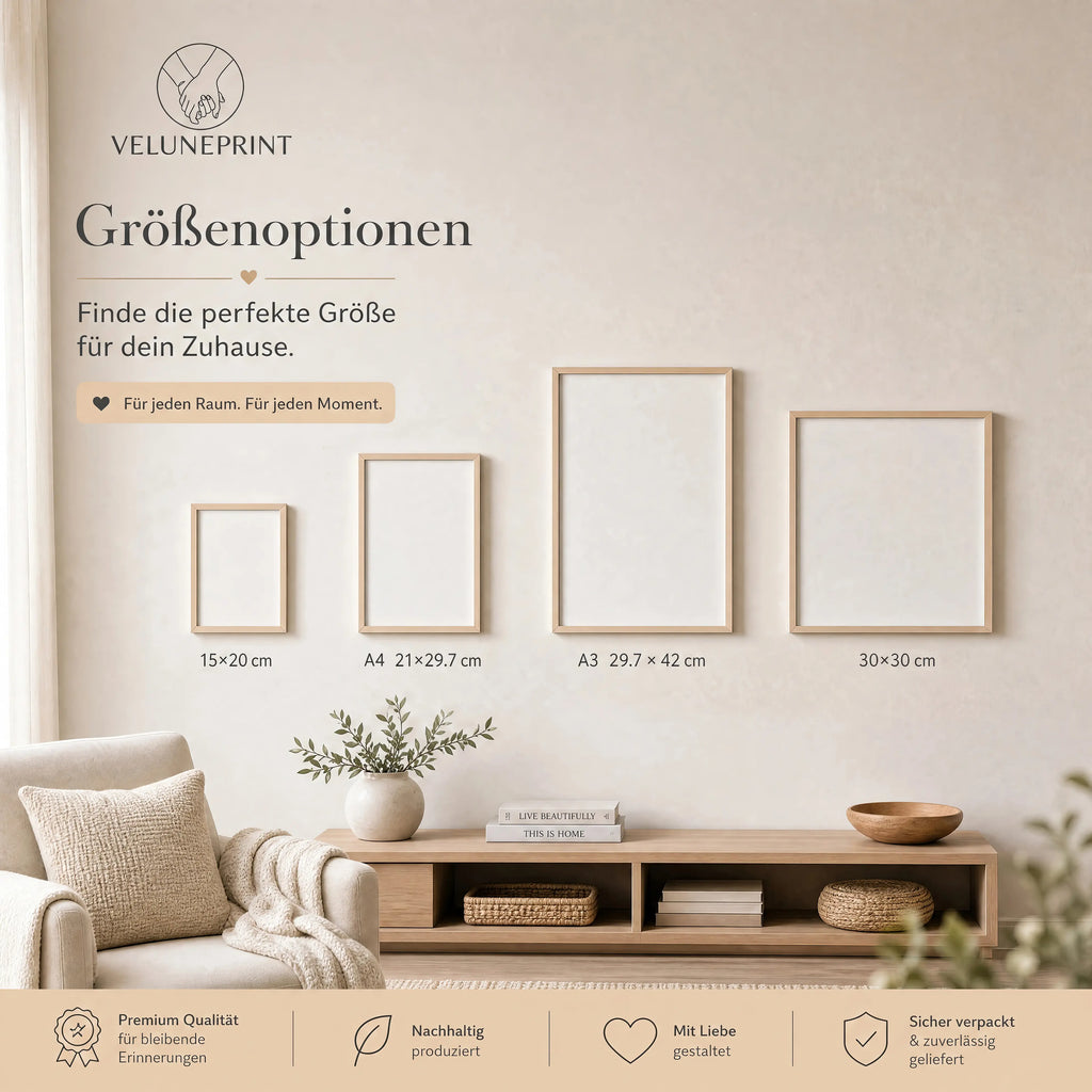 Personalisiertes Familienporträt - Poster (ohne Rahmen)