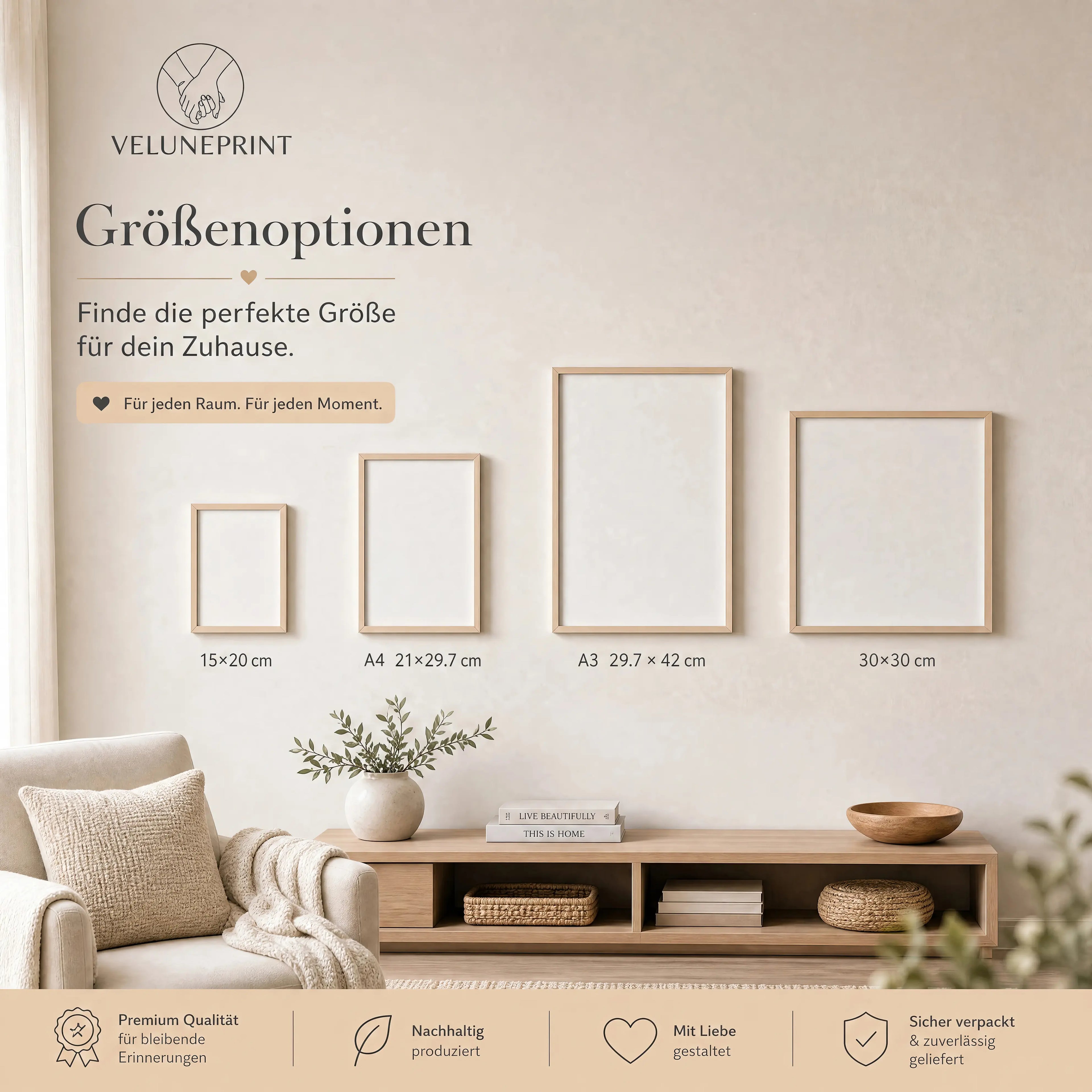 Personalisiertes Familienporträt - Poster (ohne Rahmen)