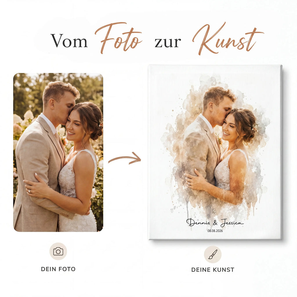 Personalisierte Porträt für Paare (Digital)