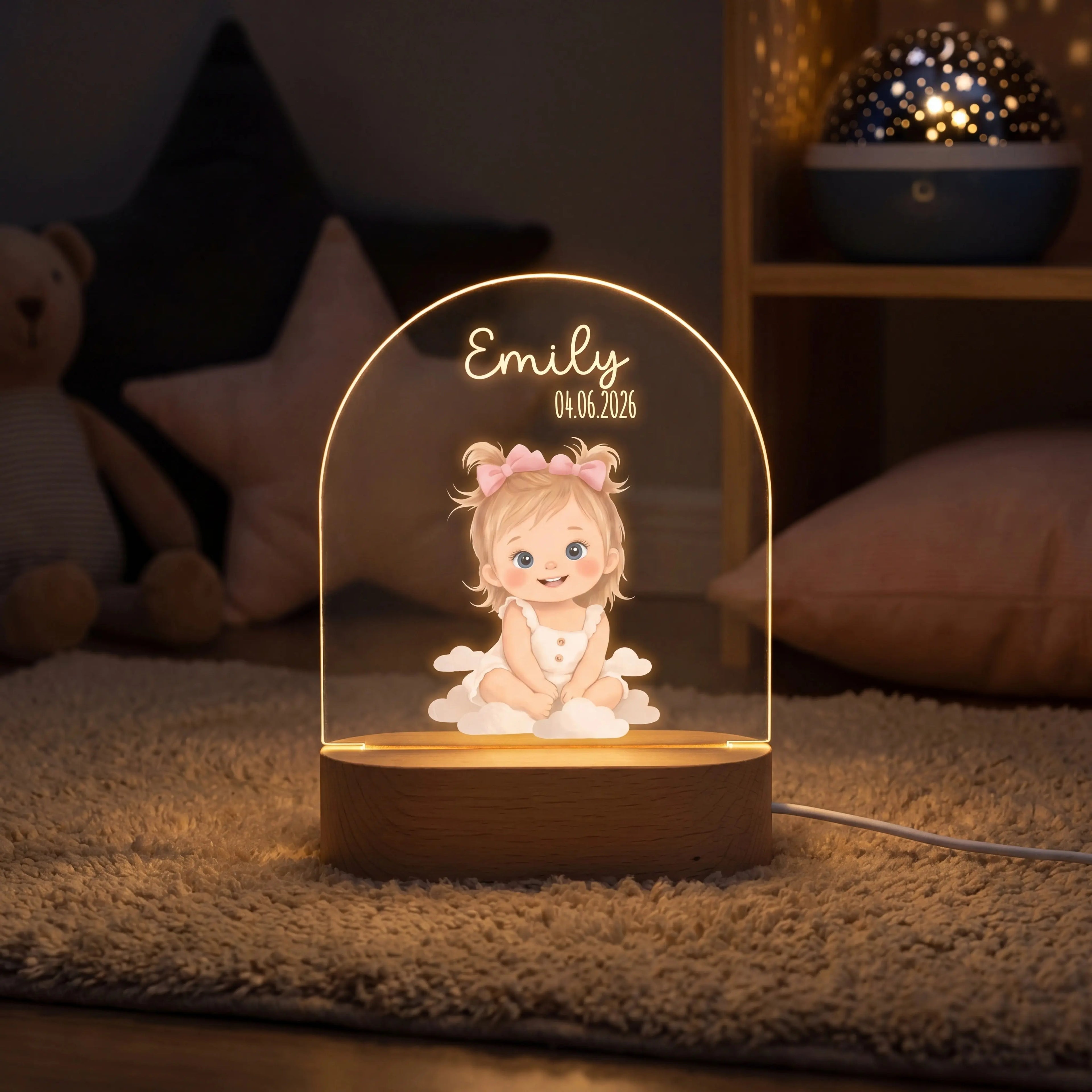 Personalisierte Kinderlampe