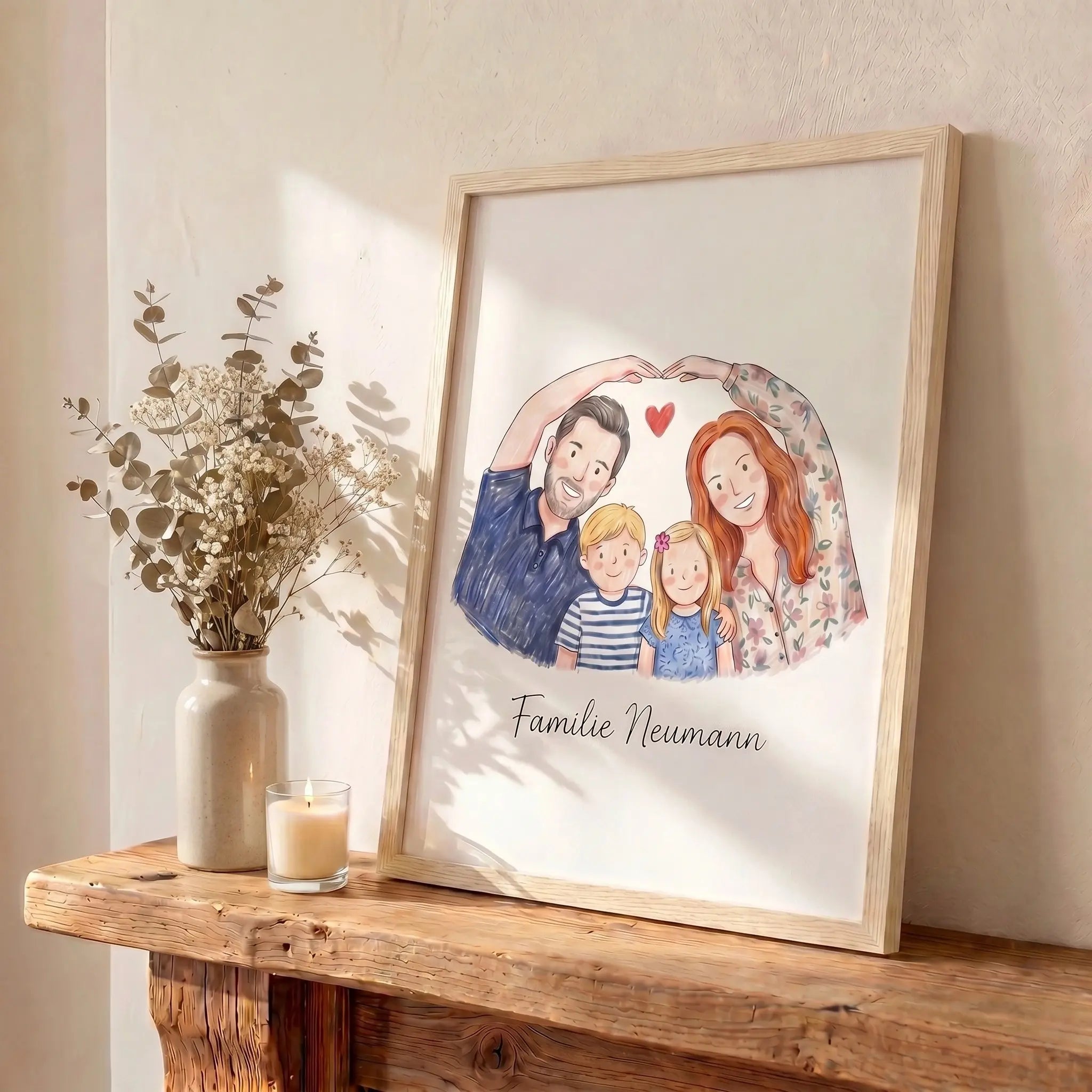 Personalisiertes Familienporträt